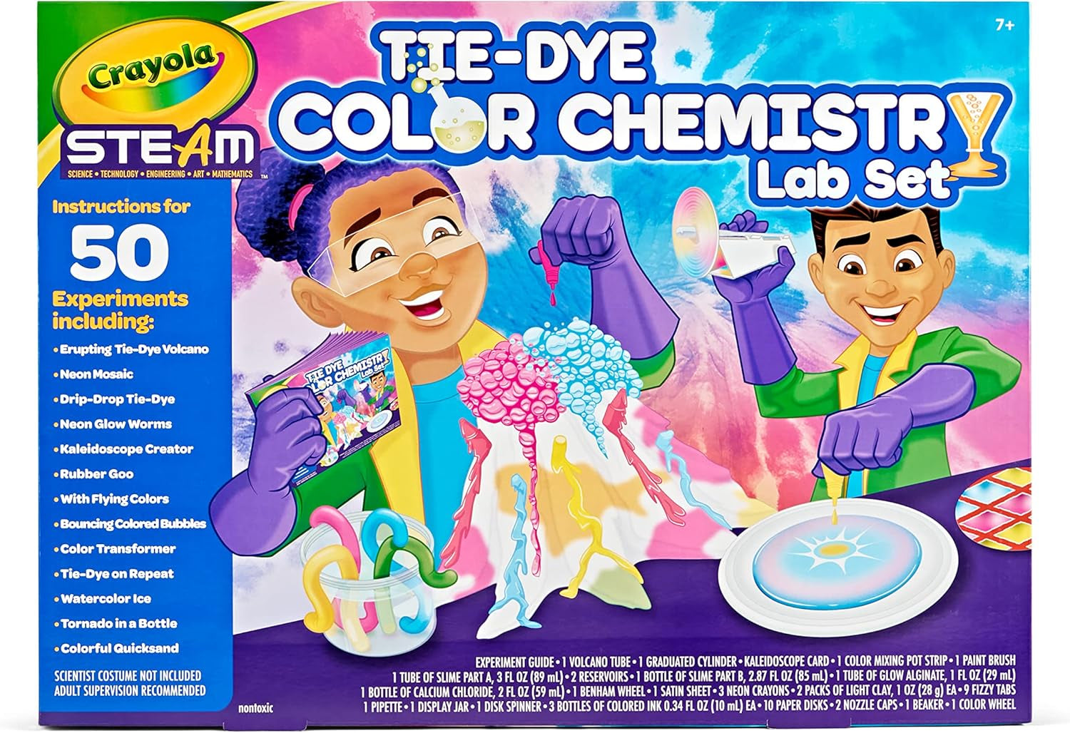 Color Chemistry Set (50 Experiments), Science Kit for Kids, STEM Toy for Kids, Gift for Boys & Girls, Ages 7, 8, 9