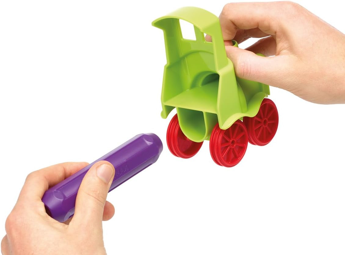 My First Animal Train STEM Magnetic Discovery Play Set with Moving Train and Soft Animals for Ages 1-5