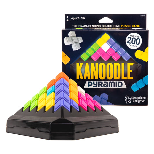 Kanoodle Pyramid, 3D Brain Teaser Puzzle Game, for Kids Ages 7+