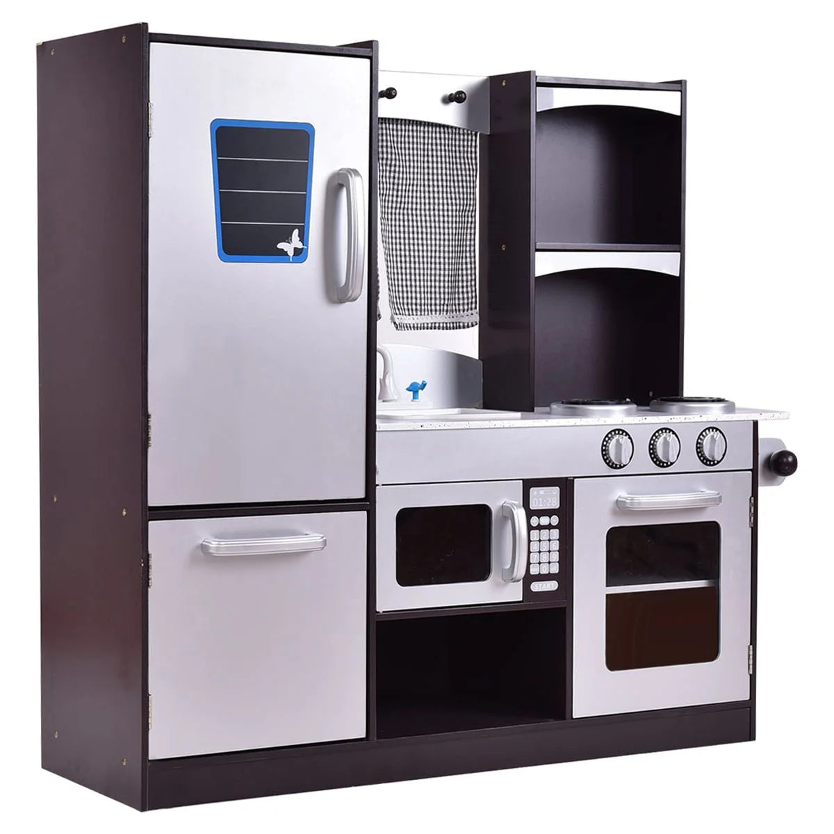 Patiojoy Wooden Kitchen Cooking Toy Chef'S Pretend Play Set for Kids