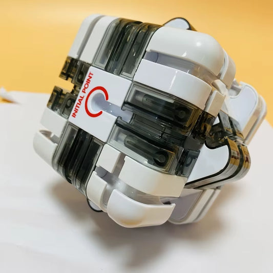 3D Maze Magic Cube Six-Sided Transparent Puzzle Speed Cube Rolling Ball Cubes Maze Toys for Children Stress Reliever Toys