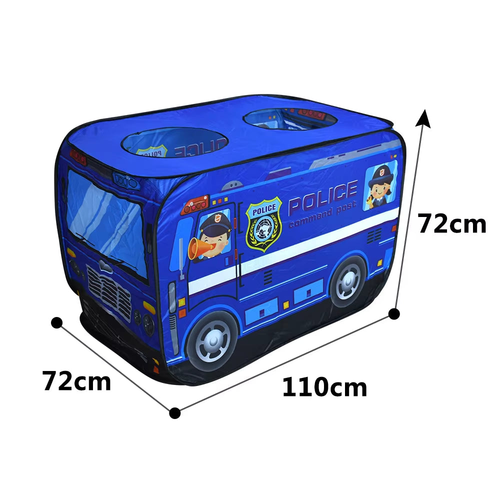 Kids' Ice Cream Car Playhouse Tent - Fun Indoor Folding Ball Pool for Boys and Girls