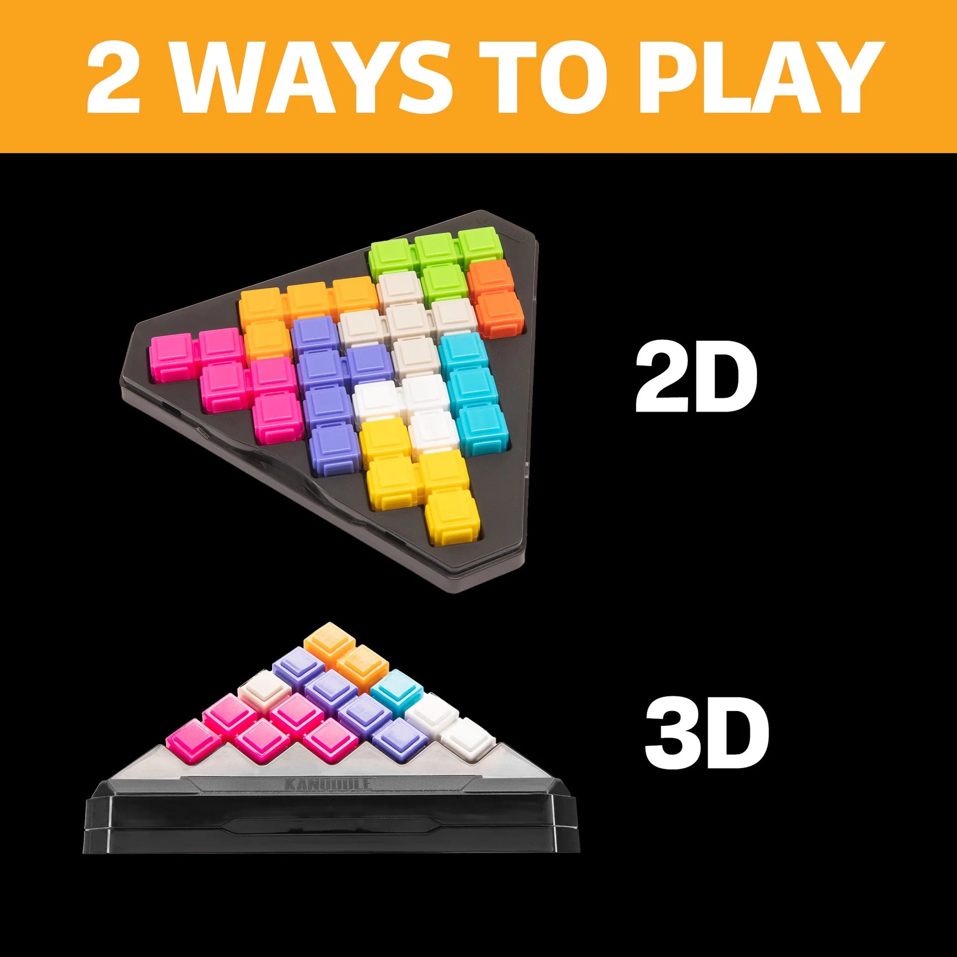 Kanoodle Pyramid, 3D Brain Teaser Puzzle Game, for Kids Ages 7+