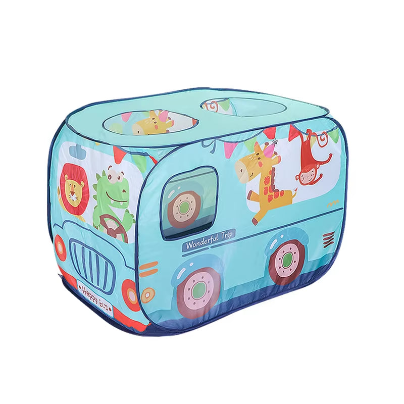 Kids' Ice Cream Car Playhouse Tent - Fun Indoor Folding Ball Pool for Boys and Girls