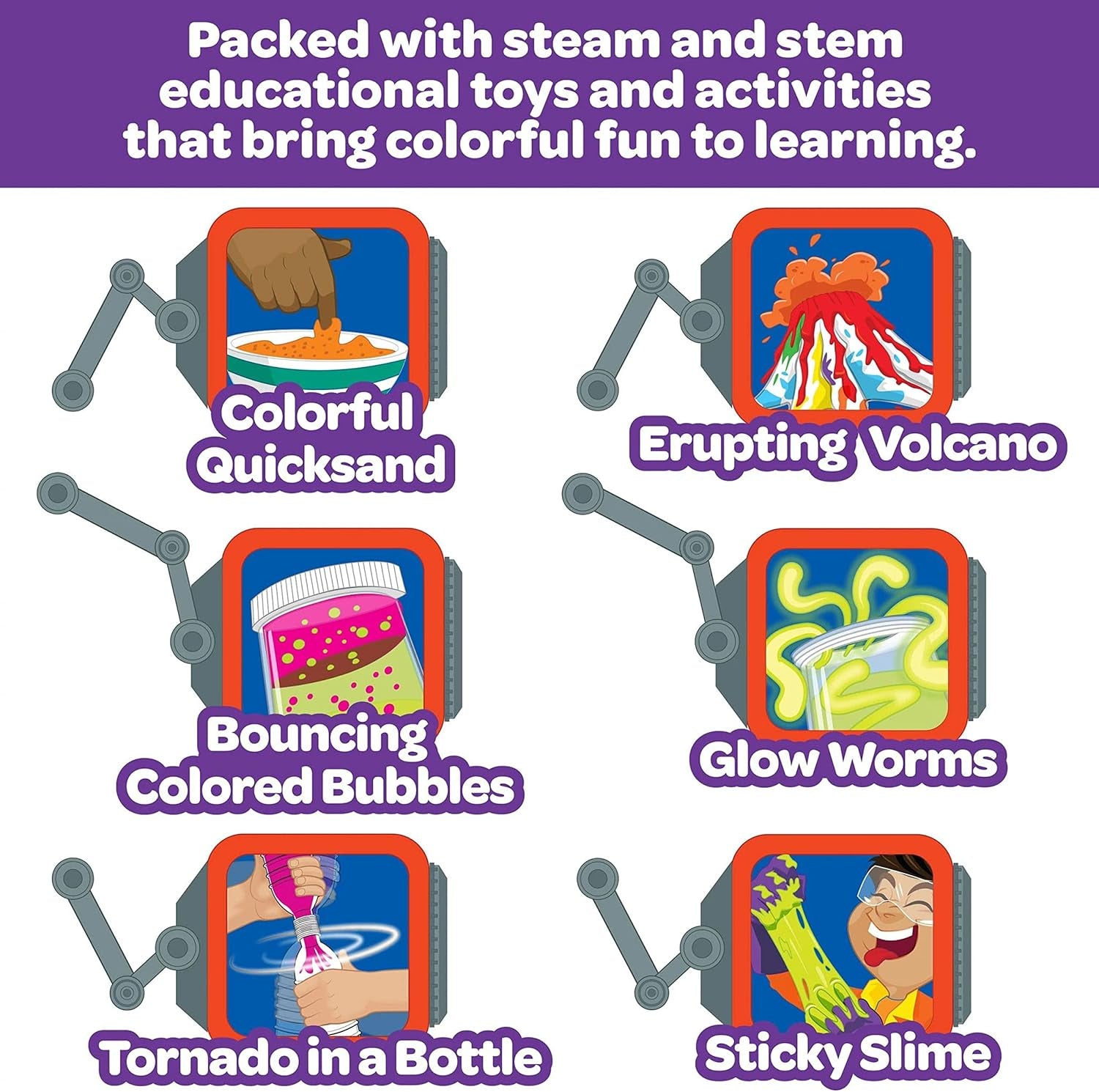 Color Chemistry Set (50 Experiments), Science Kit for Kids, STEM Toy for Kids, Gift for Boys & Girls, Ages 7, 8, 9