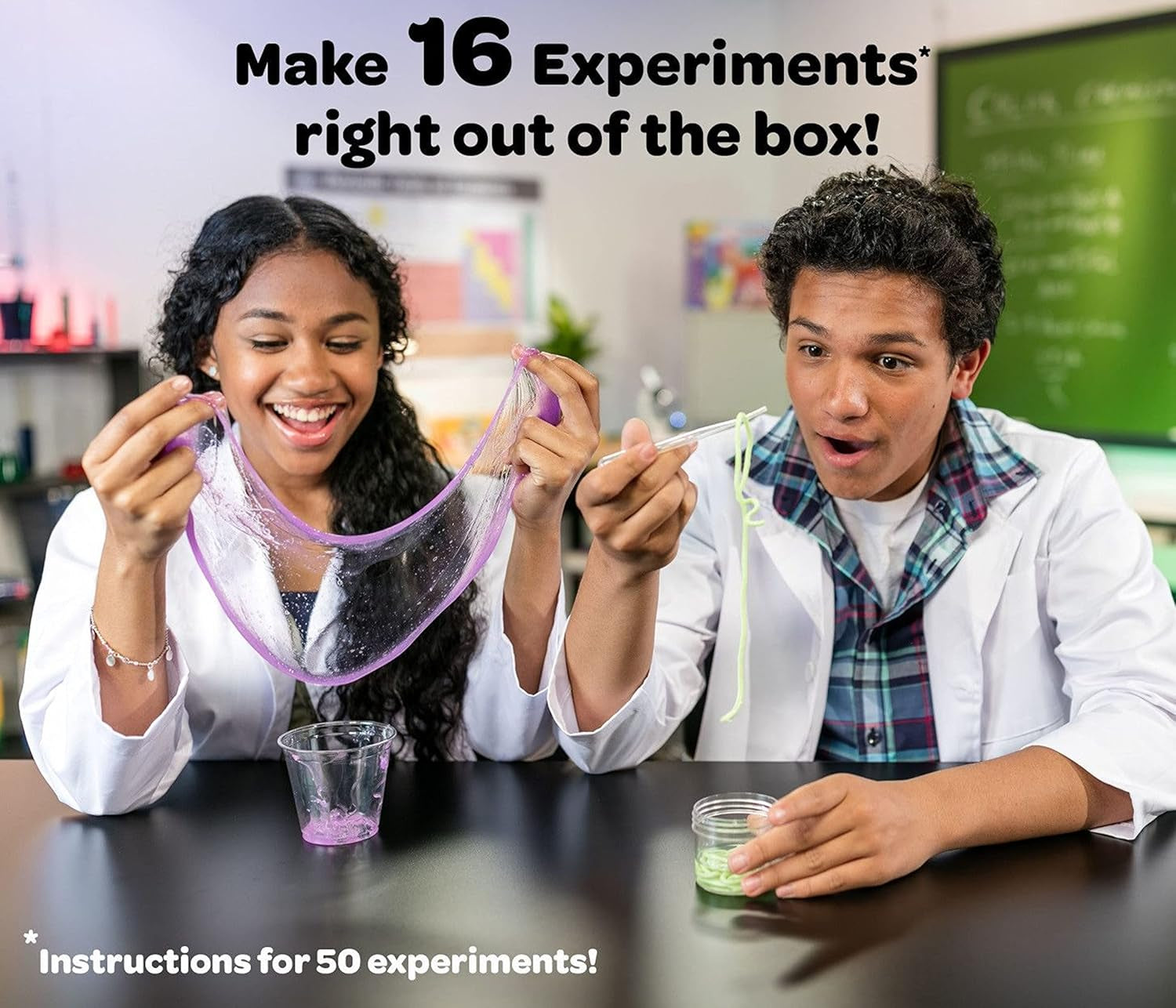 Color Chemistry Set (50 Experiments), Science Kit for Kids, STEM Toy for Kids, Gift for Boys & Girls, Ages 7, 8, 9