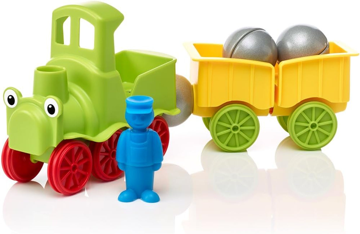 My First Animal Train STEM Magnetic Discovery Play Set with Moving Train and Soft Animals for Ages 1-5