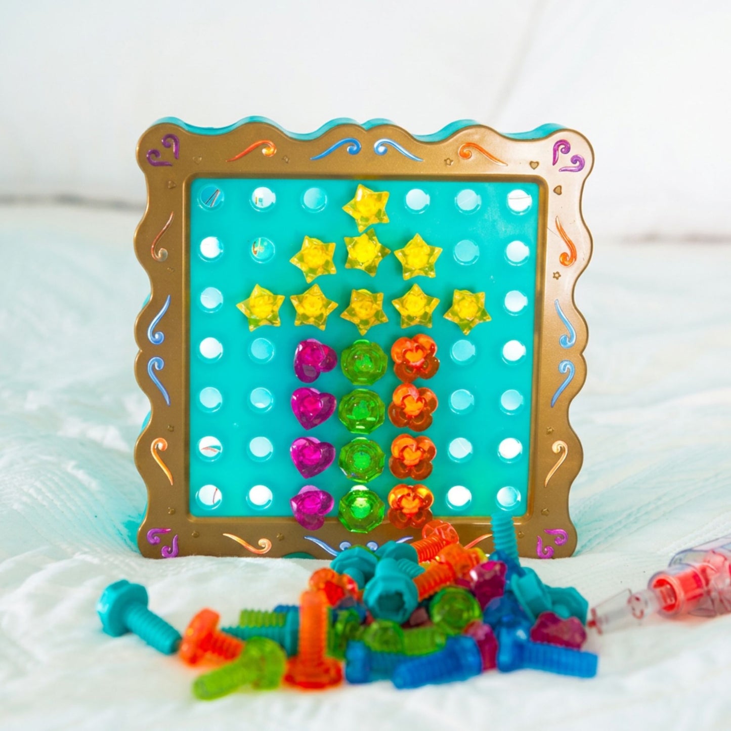 Design & Drill SparkleWorks — Light-Up STEM Building Toy with Electric Drill (Ages 3–5+)