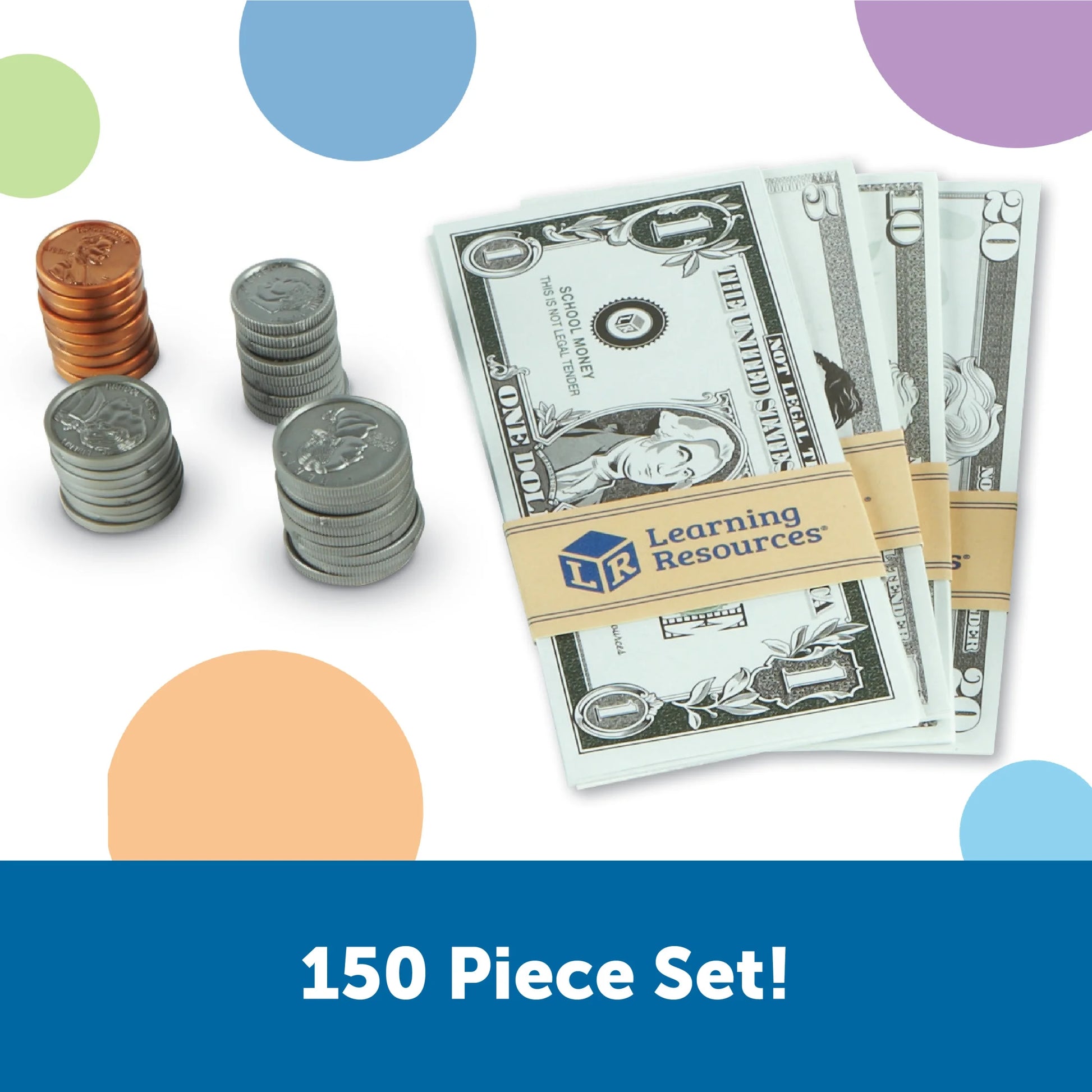 Pretend Money for Kids Banking Play Toys, Ages 3+