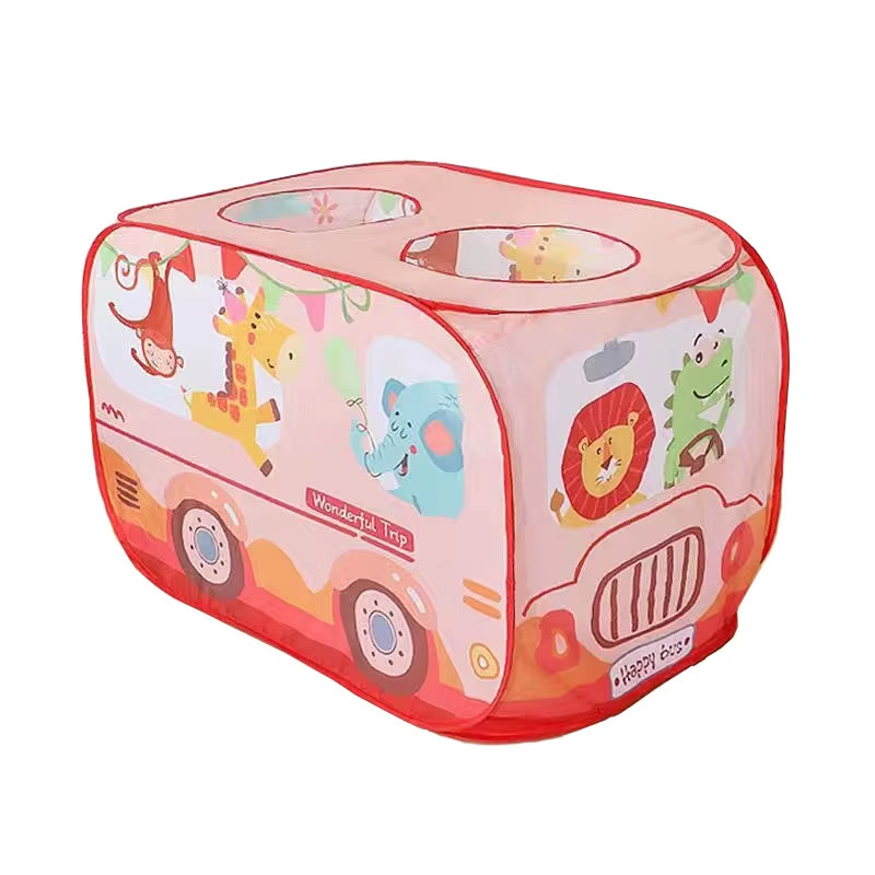 Kids' Ice Cream Car Playhouse Tent - Fun Indoor Folding Ball Pool for Boys and Girls