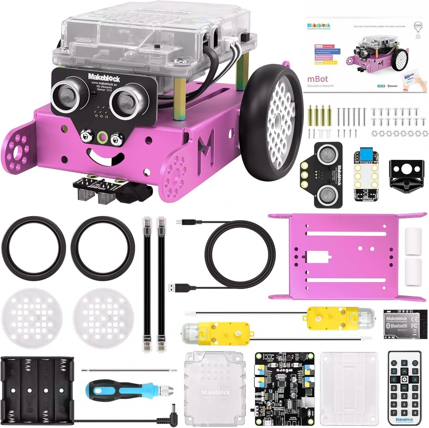 Mbot Robot Kit, Robotics for Kids Ages 8-12 Learn to Code with Scratch & Arduino, STEM Toys Science Kits for Kids Age 8-12 Boys and Girls Age 8+