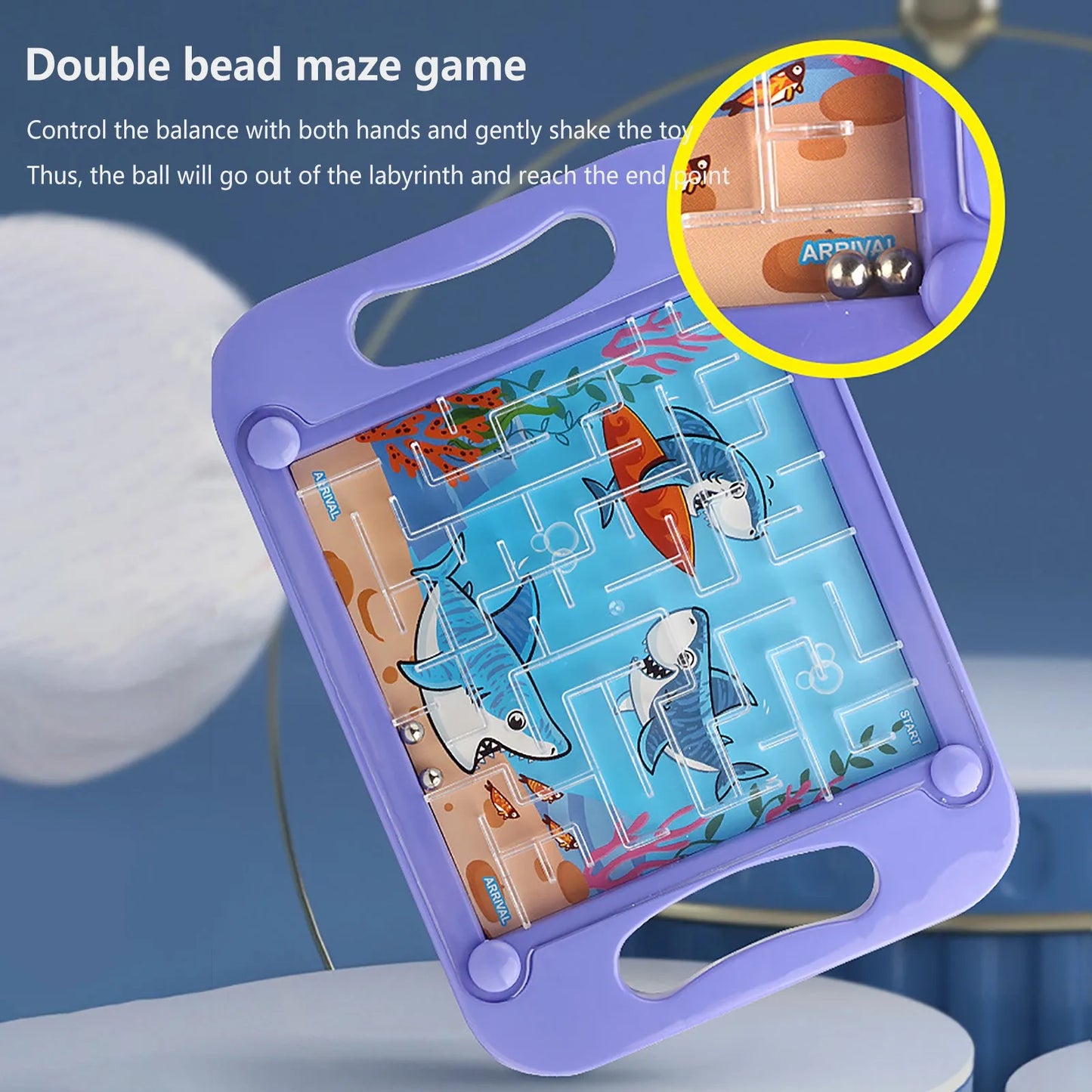 Gravity Balance 3D Maze Ball Memory Sequential Puzzle Toys for Kids Montessori Early Education Toy Adults Hard Challenges Game