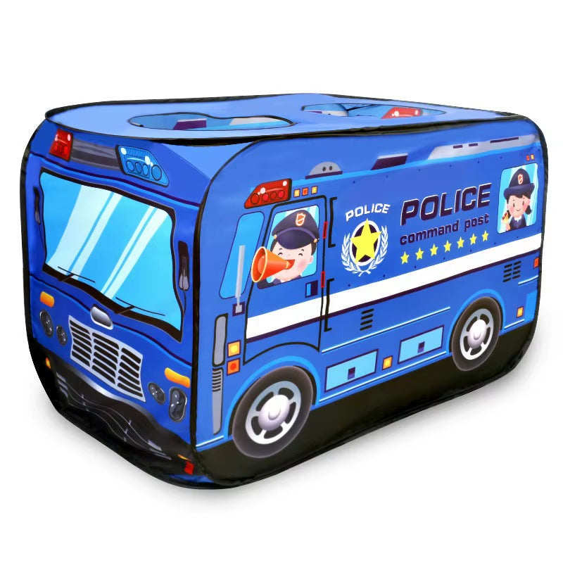 Kids' Ice Cream Car Playhouse Tent - Fun Indoor Folding Ball Pool for Boys and Girls