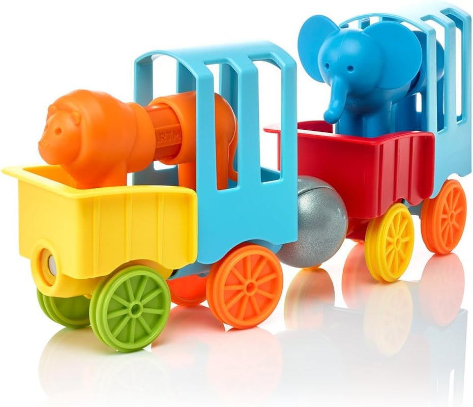 My First Animal Train STEM Magnetic Discovery Play Set with Moving Train and Soft Animals for Ages 1-5
