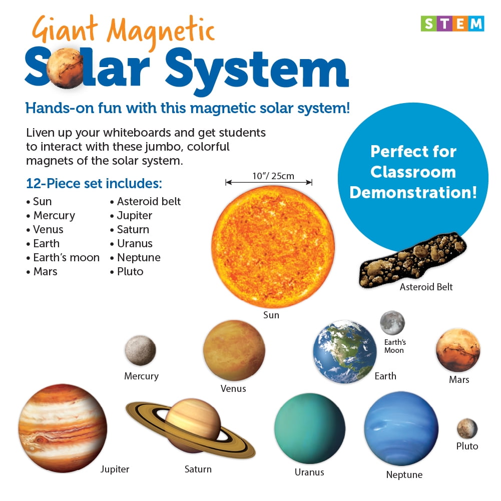Giant Magnetic Solar System Space Toys